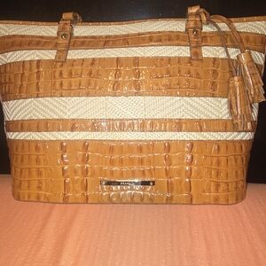 Brahmin Brown and Tan Tote